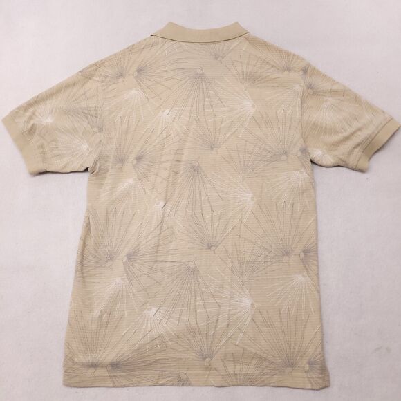 Arrow Casual Pullover Short Sleeve Polo Shirt Mens Size Medium M Beige - Picture 10 of 10